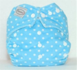 1 piece AUTUMNZ Minky Snap Button Dreamy Dots Blue - FREE 2 Inserts