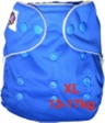 1 piece XL Baby Cloth Diapers (Button Design) - Navy Blue