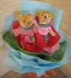 Bouquet Arrangements with Twin Bear