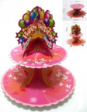 Cupcake Muffin Baking Stand Cardboard-HAPPY BIRTHDAY-2 tier