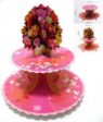 Cupcake Muffin Baking Stand Cardboard-FLOWER-2 tier
