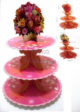 Cupcake Muffin Baking Stand Cardboard-FLOWER-3 tier
