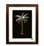 Pinang Tree In Wood Glass Frame