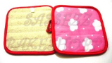 Cloth Padded POT Holder #1 - 1 pair - NEW (Pink)