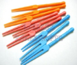 36pcs multicolor plastic party finger food/fruit fork