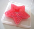 STAR 6pcs Plastic Cookie Cutter Set with Storage Box