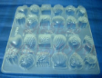 VARIETY Clear Plastic Jelly Mould,12 design,24 Mould