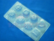 VARIETY DESIGN Clear Plastic Jelly Mould,8 design