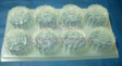 ROUND W WORDS MINI MOONCAKE Clear Plastic Jelly Mould