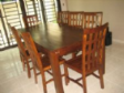 6-8 Seater Solid Teak Dining Set (DS12)