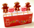 TEDDY BEAR & HEARTS BIRTHDAY PARTY CANDLE TOPPER