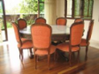 8 Seater Marble Top Teak Round Dining Set (RDS011)
