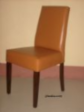 Leather Dining Chair with Teakwood Frame (DC004)