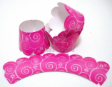 Cupcake Muffin Baking Wrap Cases -PINK WAVY PATTERN-25pcs