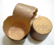 Muffin Cake Baking Paper Cup/Case-Brown w Silver(Large)-20pcs