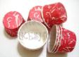 Muffin Cake Baking Paper Cup/Case-Pleated-RED(M)-20pcs