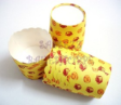Muffin Cake Baking Paper Cups/Cases-YELLOW W PASTRY DESIGN-20pcs