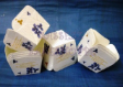 Muffin Baking Paper Cups/Cases-SQUARE BLUE FLOWERS-20pcs