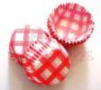 Mini tart/cake/petit four paper case/cups-CHECKED-5.7cm