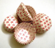 Mini tart/cake/petit four paper case/cups-RED TULIPS