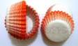 Mini tart/cake/petit four paper case/cups-ORANGE STRIPE