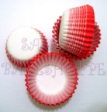 Mini tart/cake/petit four paper case/cups-RED STRIPE