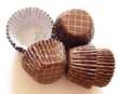 Mini cake/petit four paper case/cup-BROWN CHECKED