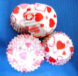 Mini tart/cake/petit four paper case/cups-HEARTS-3.5cm