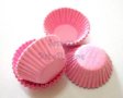 Mini tart/cake/petit four case/cups-PLAIN LIGHT PINK-3.5cm
