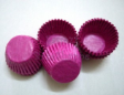 Mini tart/cake/petit four case/cups-PLAIN DARK PINK-3.5cm