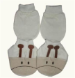 1 set of MASTER BABY Mittens & Booties - Giraffe