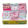 BUMBLE BEE Girl's Flower Sock - 6 Pairs Pack (S001)