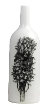 The Classic Black And White Vase Collection Hand painted Kantan Torch Flower.