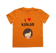 Ladies Casual by Capsuco - I ♥ Koalas Orange Colour T-Shirt