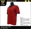 Honeycomb Piped Polo Red / Black