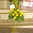 Congratulatory Floral Arrangement with 3 Bird of Paradise & 10 Gerberas
