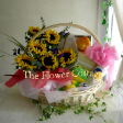 Baby Hamper for Newborn Baby with Floral Arrangements