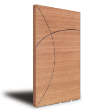 Plain Veneer Kitchen Cabinet Door with Groove Design - PH1029-G04