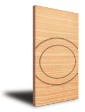Plain Veneer Kitchen Cabinet Door with Groove Design - PH 1019-G01
