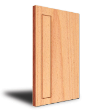Plain Veneer Kitchen Cabinet Door with Groove Design - PV 1003-G11