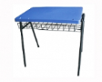 SKOLAR COMBI Study-table with plastic tablet - Shell Blue