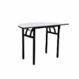 WOODSIDE Halfmoon Table - Grey Colour - 1200(W) x 600(D) x 760(H)