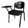 EAZI Tablet Chair With Writing Top & Without Seat Padded Cushion - Shell Black