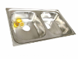 Double Bowl AQRIX Sink (BB 8050/6 SBF)