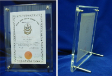 Corporate Acrylic Plaque Stand