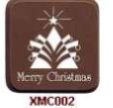 Merry Christmas 5cm (xmc002)