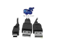 USB 2.0 Mini 5 Pin to 2x AM Cable - 1.5Meter