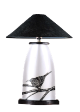 The Classic Black And White Table Lamp Collection Hand Painted Crested Yuhinia.