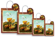 10 x Customized Print Paper Gift Bags Medium (PB76)