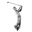 Golfer Figurine-Screw On 155mm H